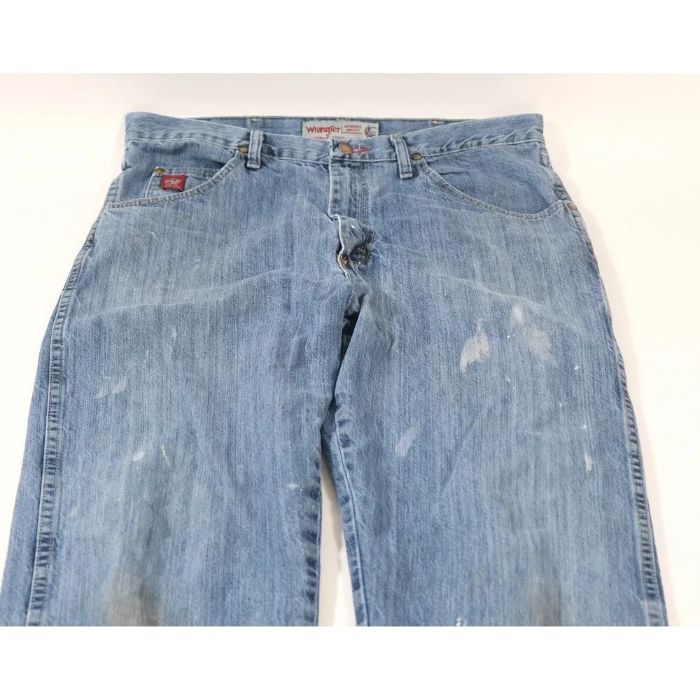 Wrangler Jeans Mens 34x32 Blue PBR Professional Bull Riders Straight Leg Denim